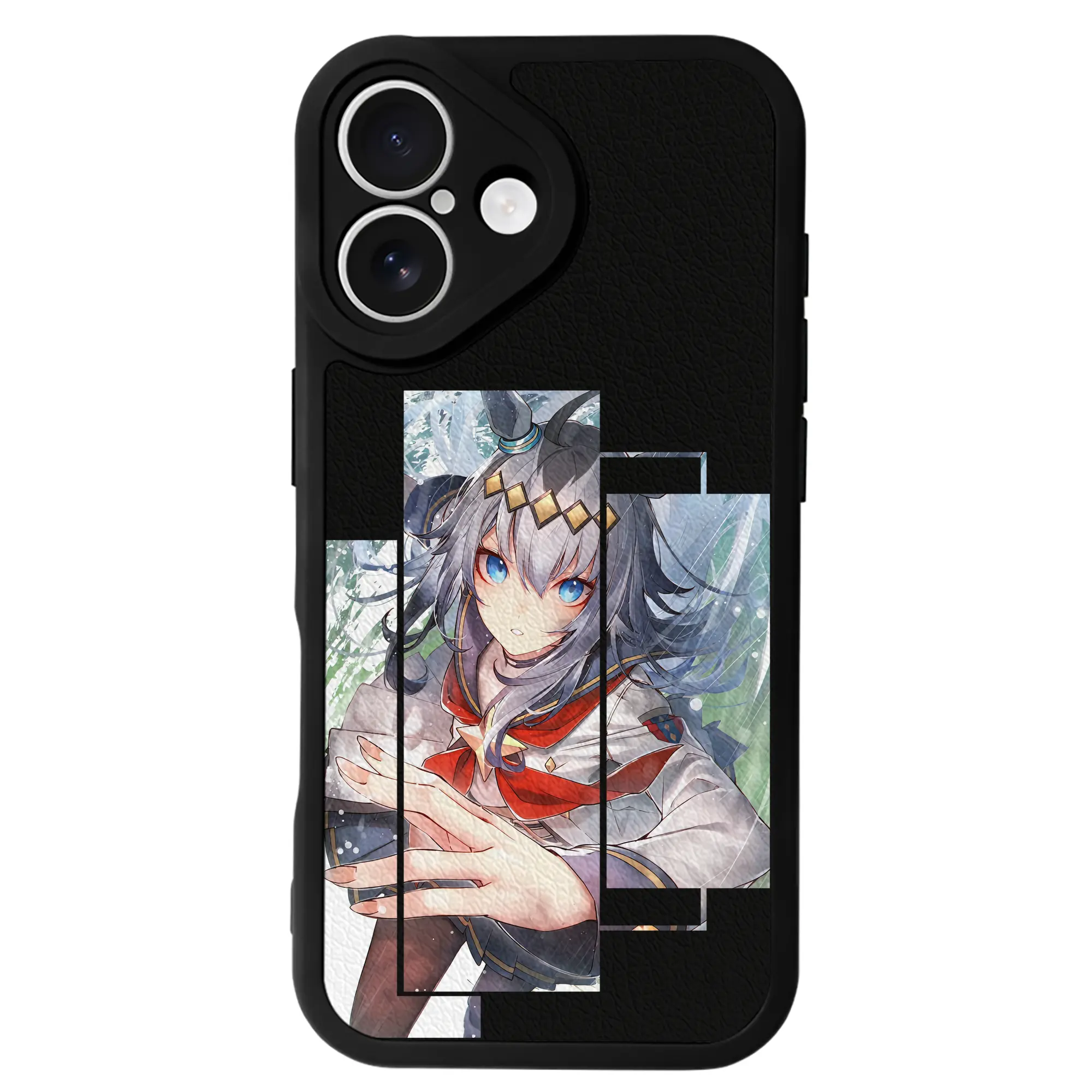 ウマ娘 プリティーダービー グッズ オグリキャップ - IPhone 16シリーズ対応 ・ シリコンスマホケース ・ レザー調 ・ 高精度フィット ・ 耐衝撃 ・ ワイヤレス充電対応 ・ 精密カット